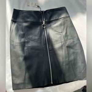 NWT Express leather mini skirt